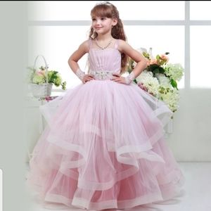 6 toddler beautiful ball gown dress